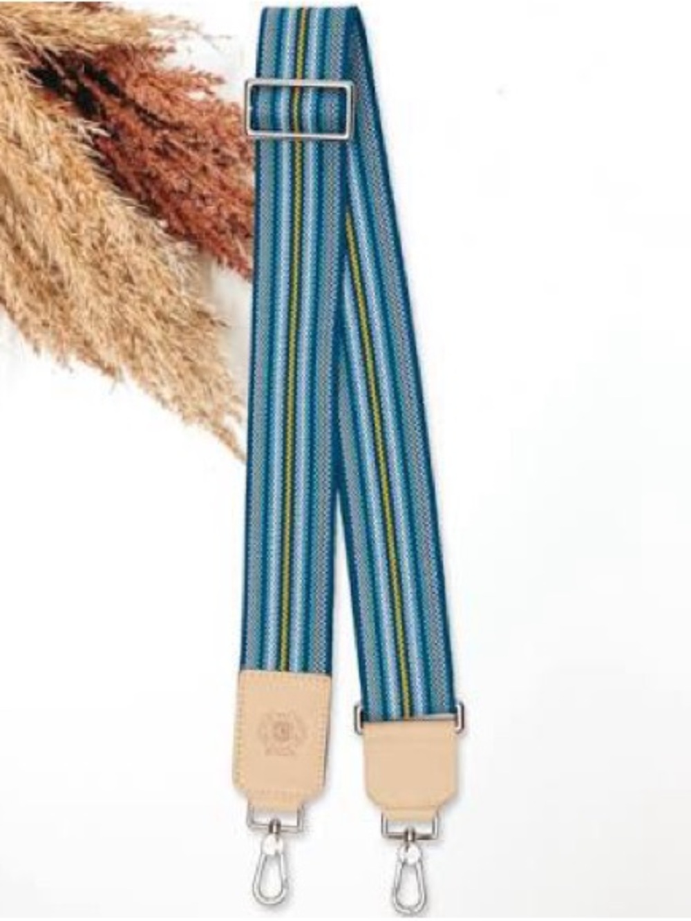 NWOT Consuela Chambray Webbing Crossbody Strap - Picture 5 of 15